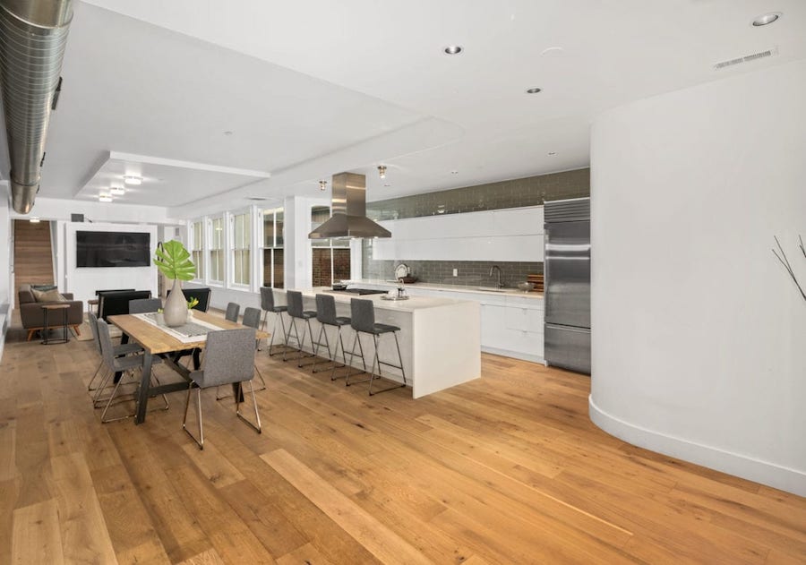 rittenhouse bi-level condo for sale main floor from kitchen