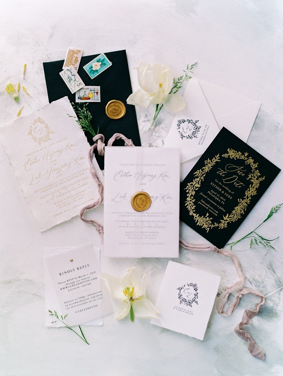 Meet the Makers: EYI Love Luxury Gold Foil + Letter Press Wedding  Stationery