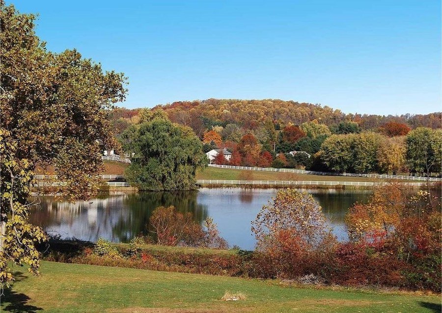 chester springs new farmhouse community lake