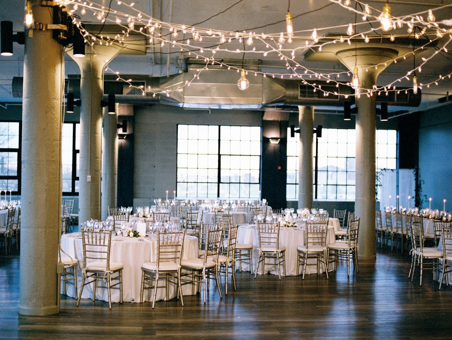 industrial wedding reception