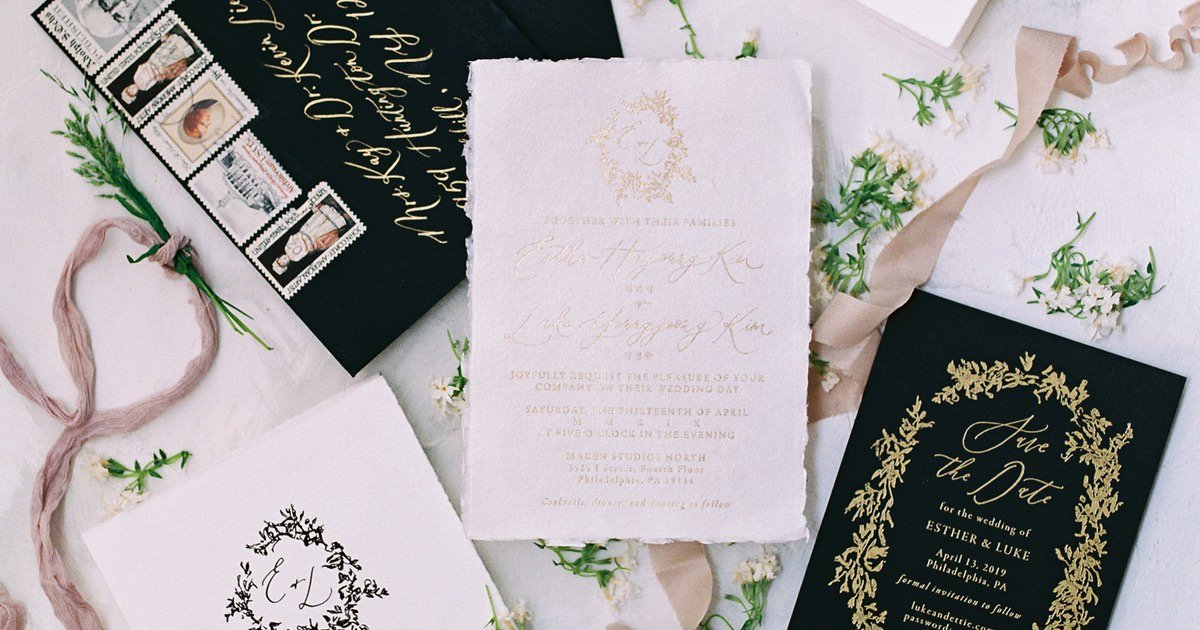 10 Wedding Invitations Evening Invites Handmade and Personalised Elegant Vintage 