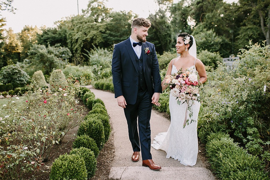 A Romantic Pink Bartram's Garden Wedding Filled With Flowers