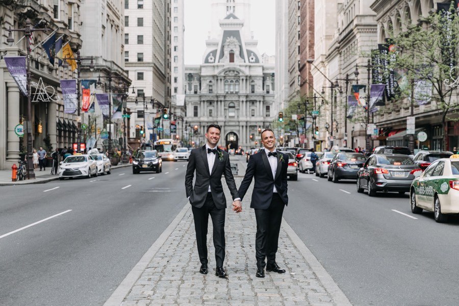 Center City wedding portrait