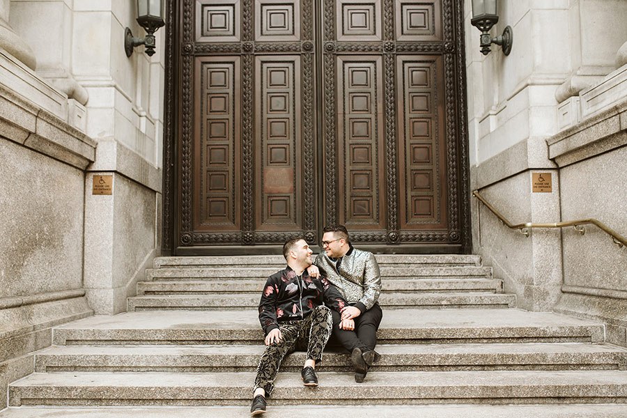 washington square west engagement photos