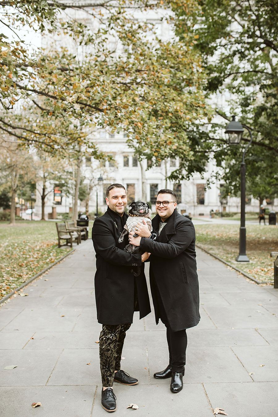 washington square west engagement photos