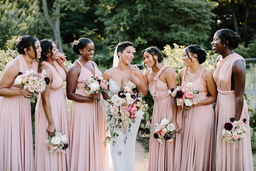 A Romantic Pink Bartram's Garden Wedding Filled With Flowers