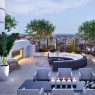 500 walnut penthouse roof deck rendering