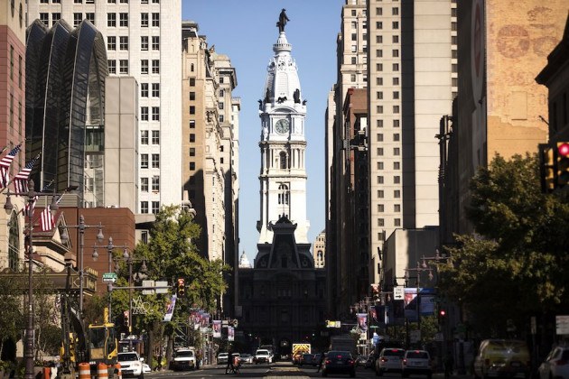 city hall in philadelphia, where officials are deciding how to handle the coronavirus in philadelphia