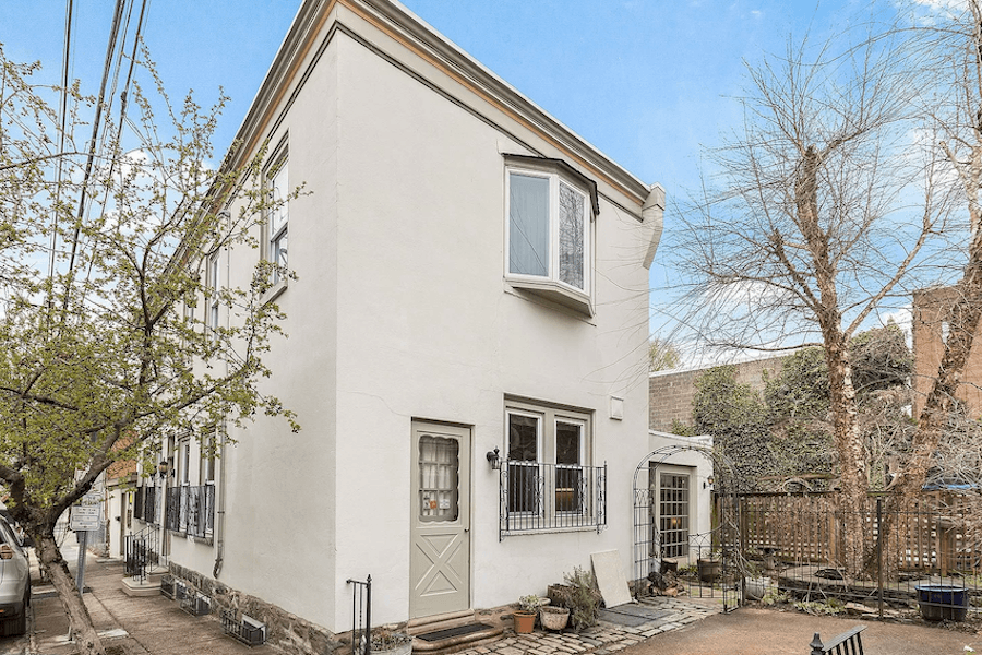 manayunk freestanding house for sale exterior side