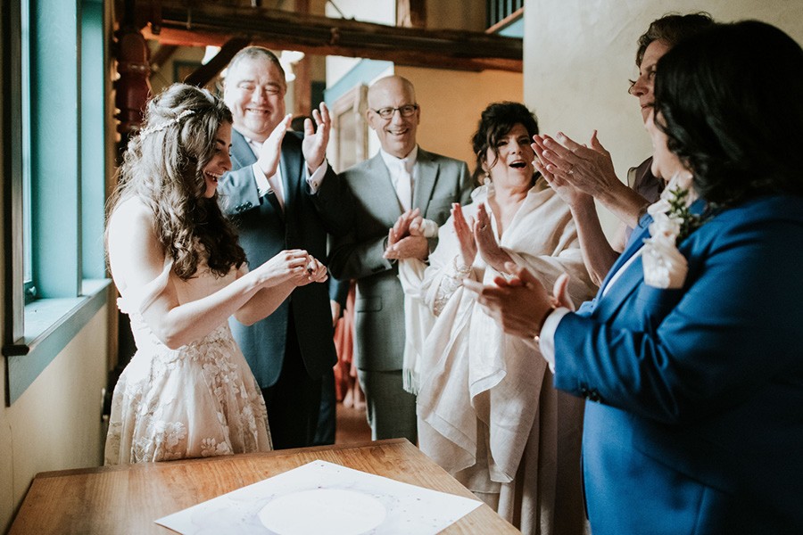 Marriage certificate signing