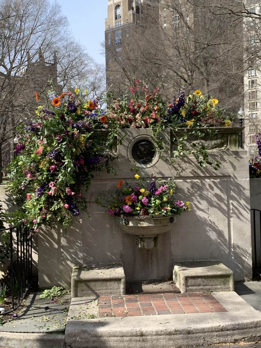 rittenhouse square flower bomb