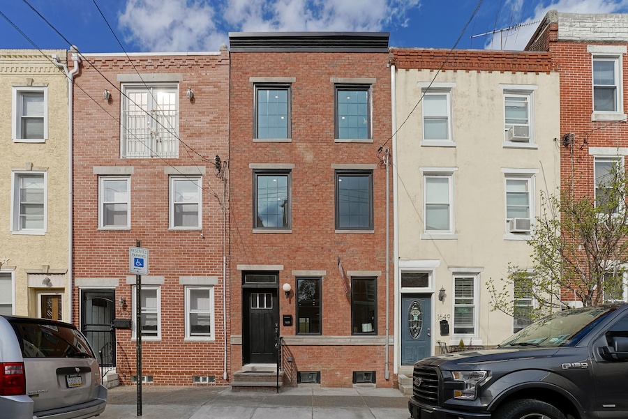 rehabbed fishtown rowhouse for sale exterior front