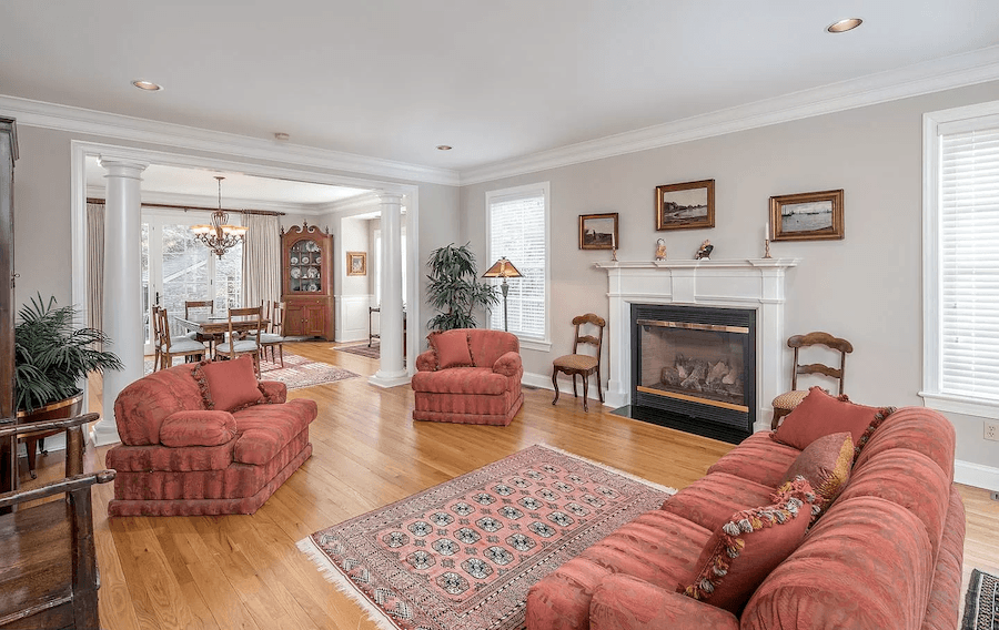 house for sale gladwyne neotraditional living room