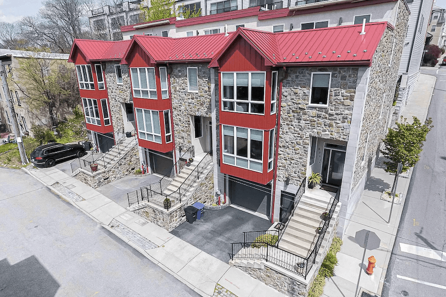 contemporary manayunk townhouse for sale exterior front