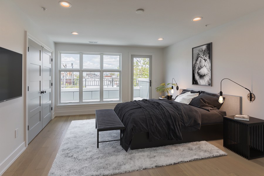 third-floor master bedroom