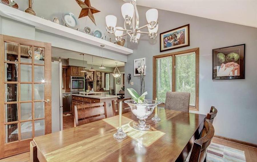 downingtown contemporary house for sale dining room and kitchen