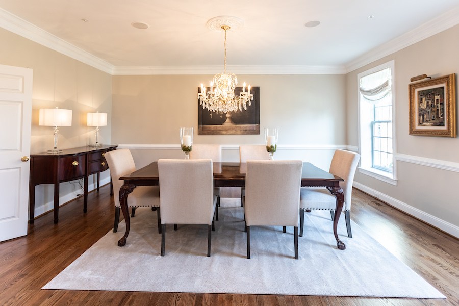 newtown square colonial house for sale dining room