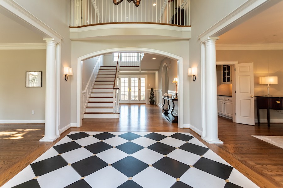 newtown square colonial house for sale foyer