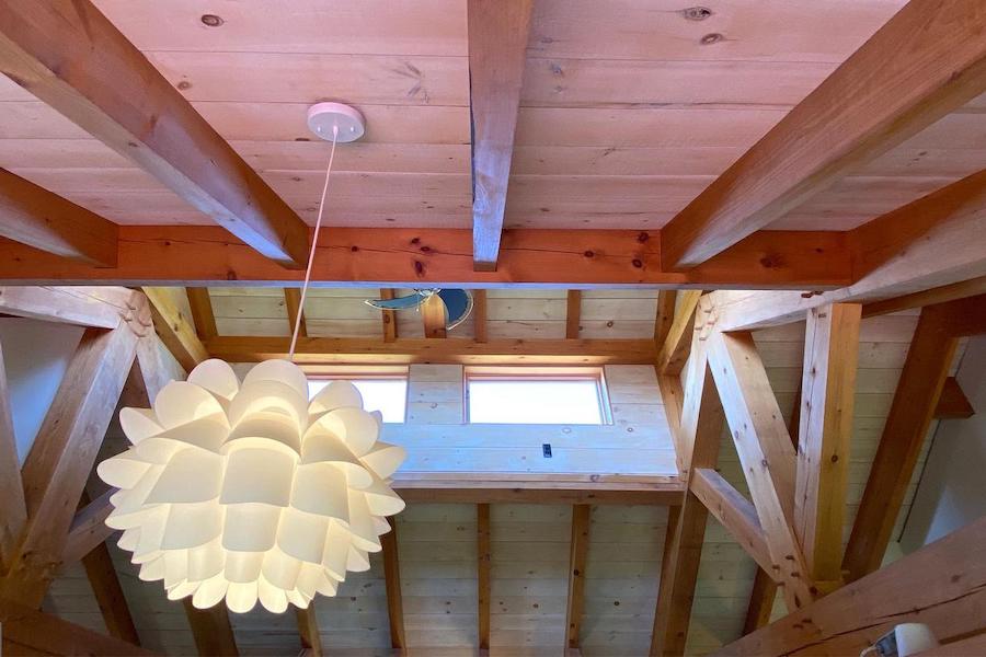 timber-frame pipersville house for sale clerestory roof