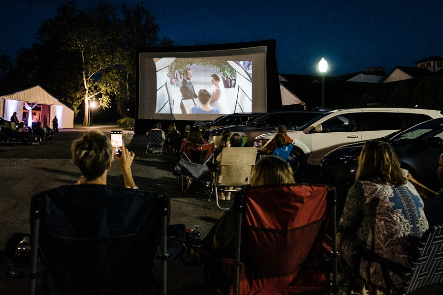 drive-in wedding