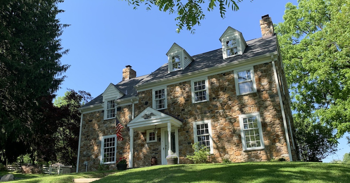 Media Colonial Revival Farmhouse for Sale "Roostertail Farm"