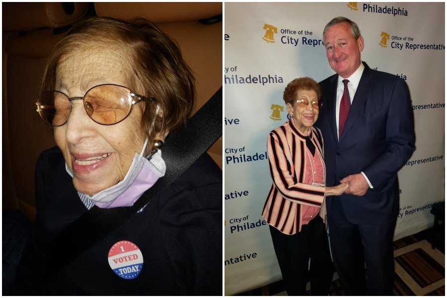 Clarissa Dunston, a 103-year-old south philadelphia woman who insisted on voting in the primary 