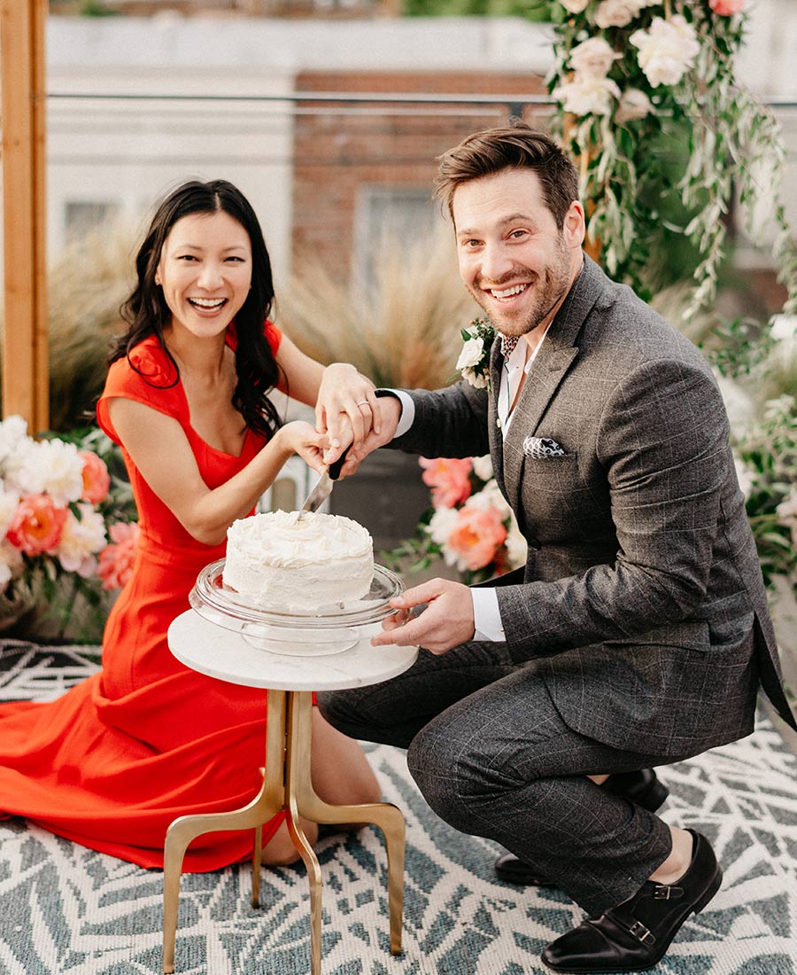 rooftop elopement