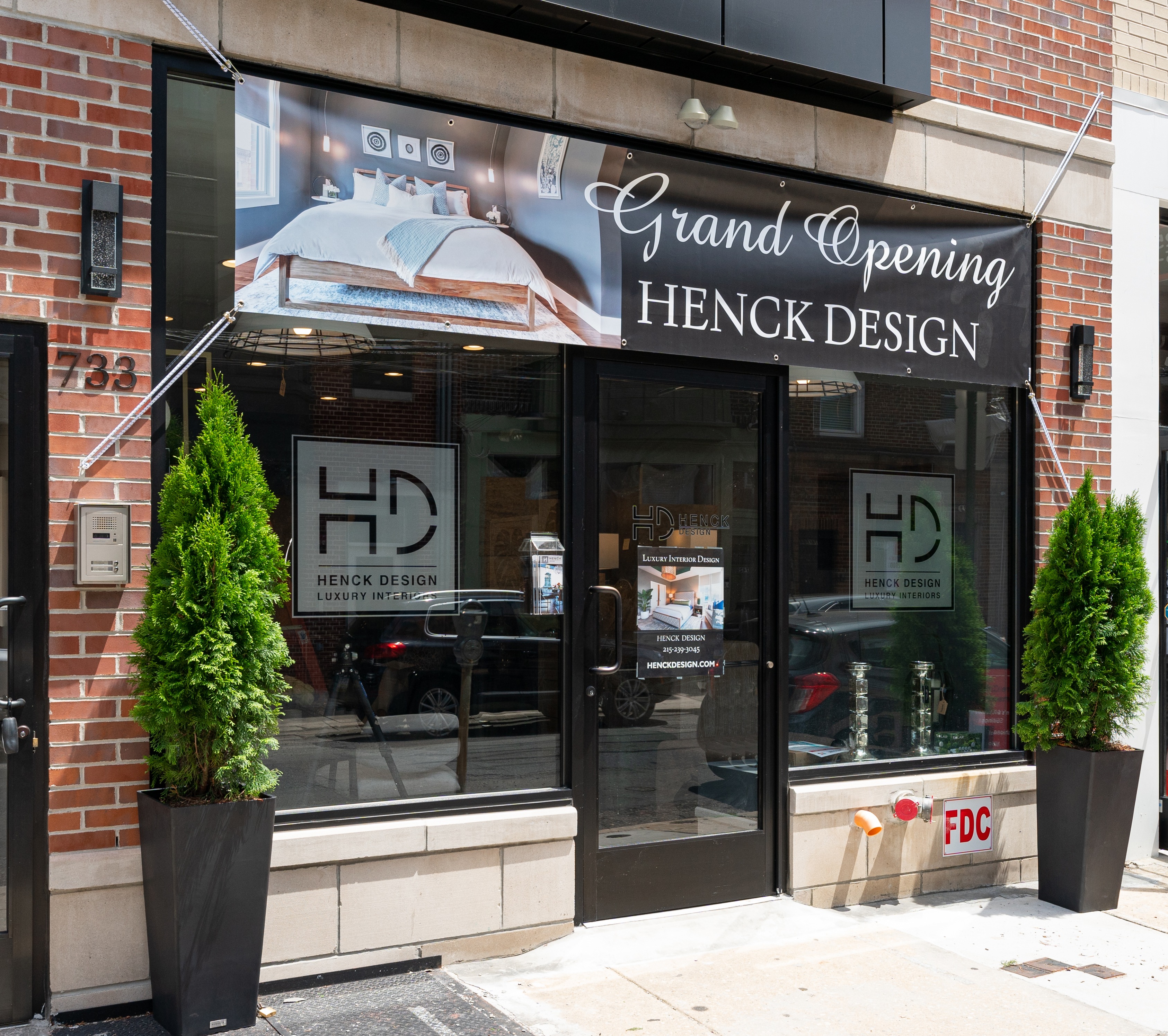 henck design showroom storefront