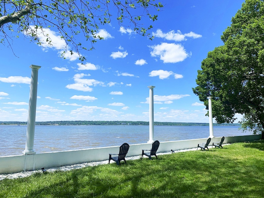 Backyard and seawall