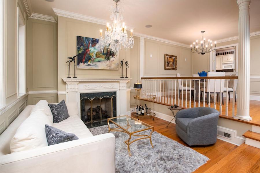 queen village colonial revival house for sale main floor