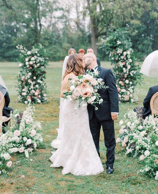 This Inn at Barley Sheaf Farm Micro-Wedding Is Filled With Flowers