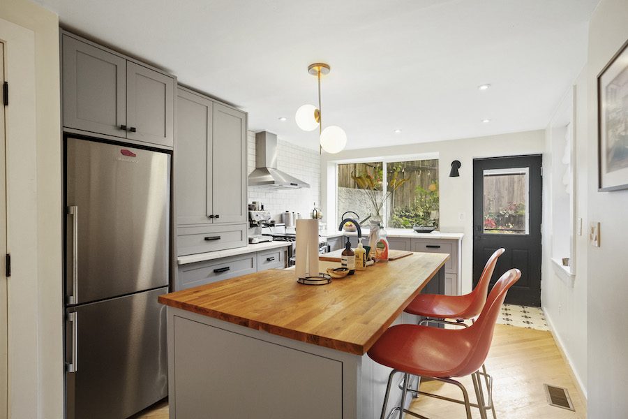 renovated fishtown rowhouse for sale kitchen