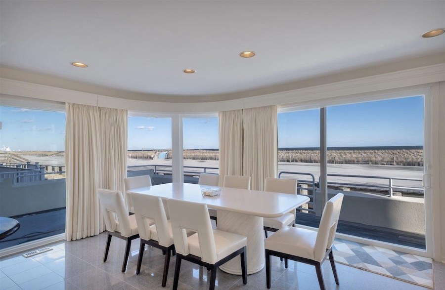 longport contemporary house for sale dining room