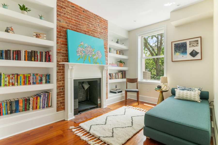 second-floor rear bedroom