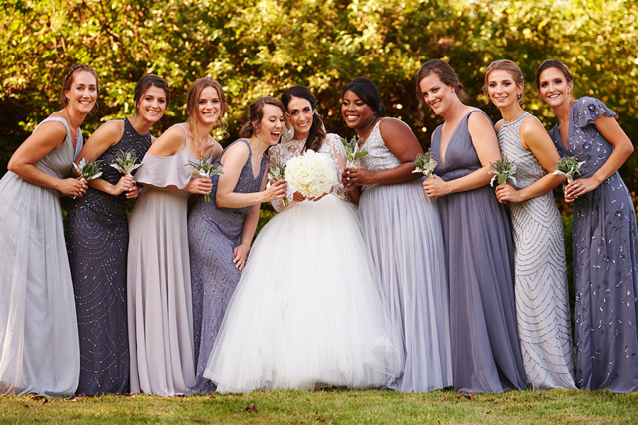 bride and maids