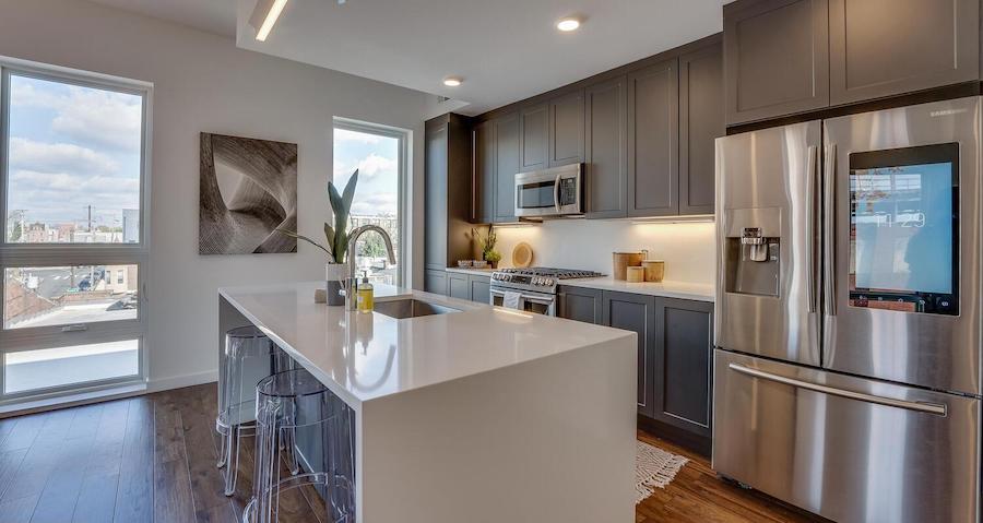 condo for sale Brewerytown penthouse kitchen