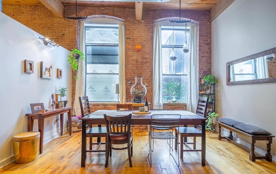 condo for sale south Kensington loft dining room