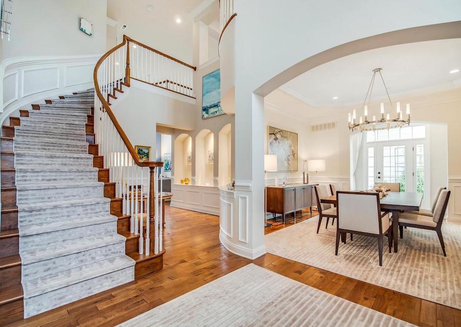 house for sale Newtown Square neotraditional foyer