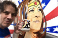 a kamala harris mug by philadelphia artist perry milou, who is also selling joe biden mugs
