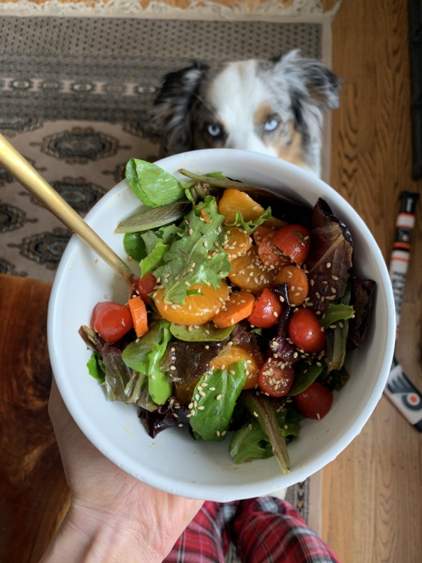 salad with cherry tomatoes