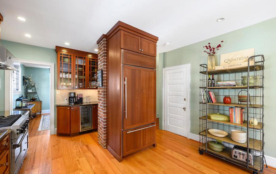 kitchen pantry and coffee bar
