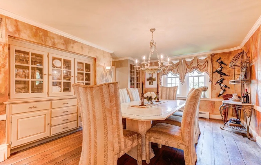 house for sale Worcester expanded farmhouse dining room