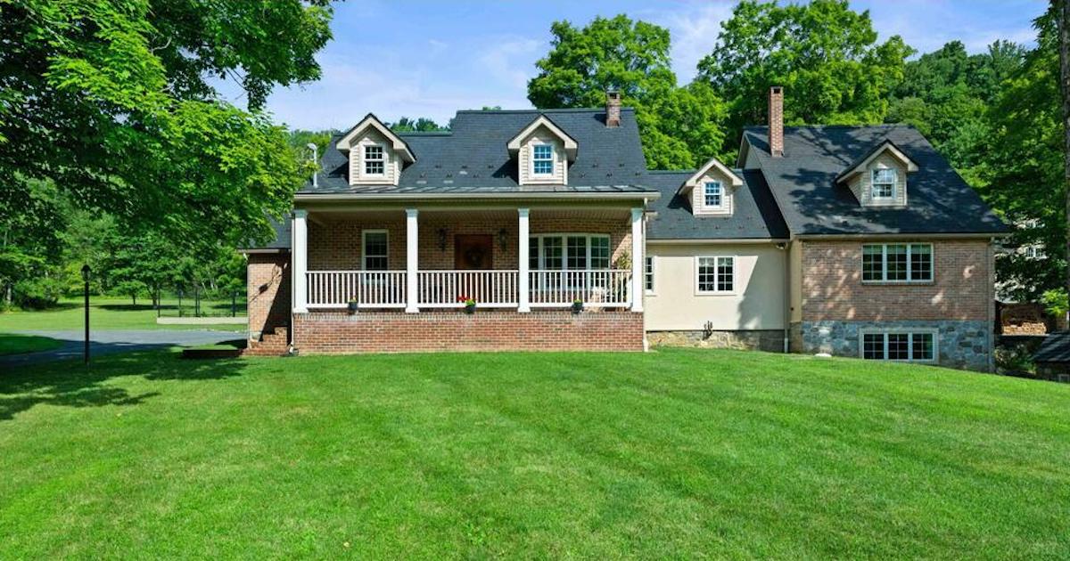 In the Poconos Stroudsburg Estate Farmhouse for Sale, a LiveWorkPlay