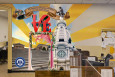 Philadelphia wedding mural