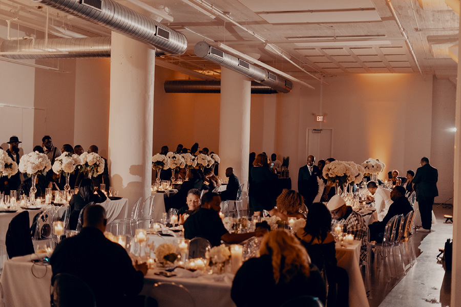 Check Out This Philly Couple’s Modern Black-and-White Wedding