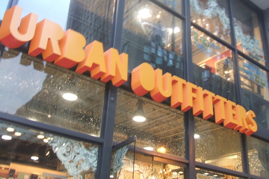 an urban outfitters sign