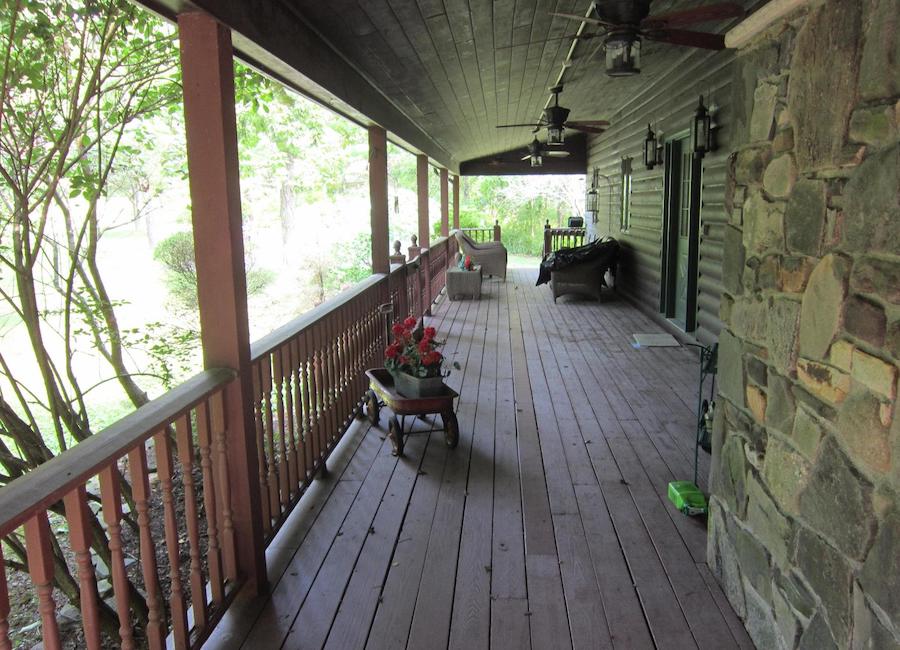 house for sale canadensis log house front porch