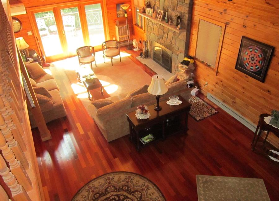 house for sale canadensis log house living room