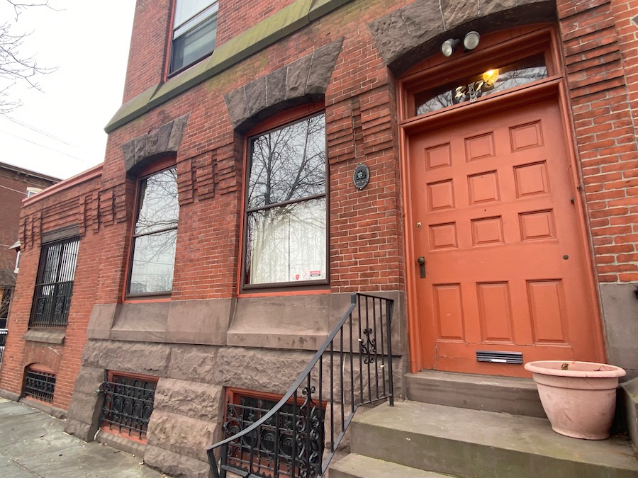 house for sale Frank Furness Fishtown townhouse front door
