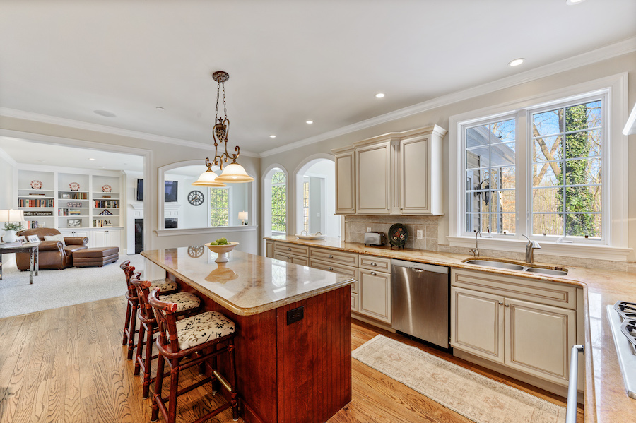 house for sale newtown square colonial everyday living suite, viewed from kitchen